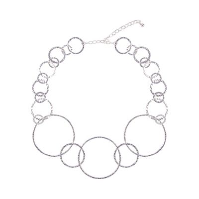 Silver farah rings pendant necklace